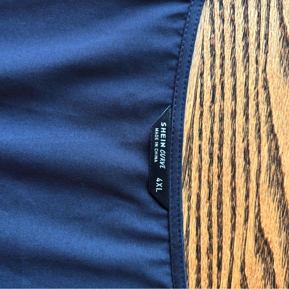 SHEIN Black shirt with white buttons and bell sleeves - Picture 7 of 7